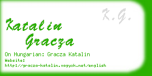 katalin gracza business card